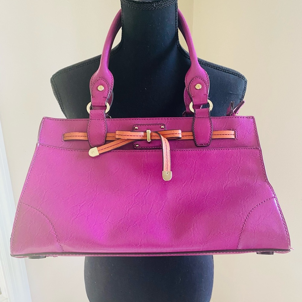 Liz Claiborne Leather Handbag ~ EUC